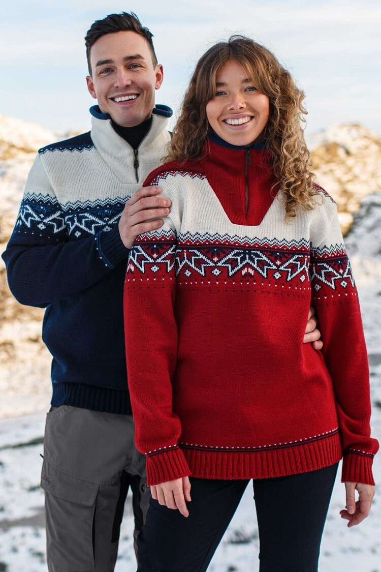Lyngen Zip Pullover | Wool | Norwegian Sweaters I Norlender